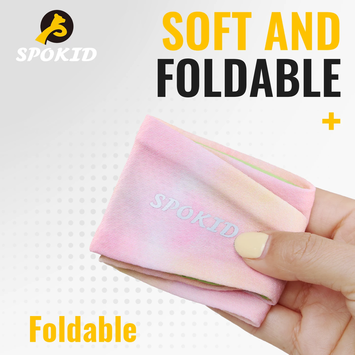 SPOKID 어린이용 스포츠 헤드밴드 빠른 건조 탄성 헤어밴드 러닝 땀 흡수 농구 테니스 수분 흡수 땀 흡수 밴드