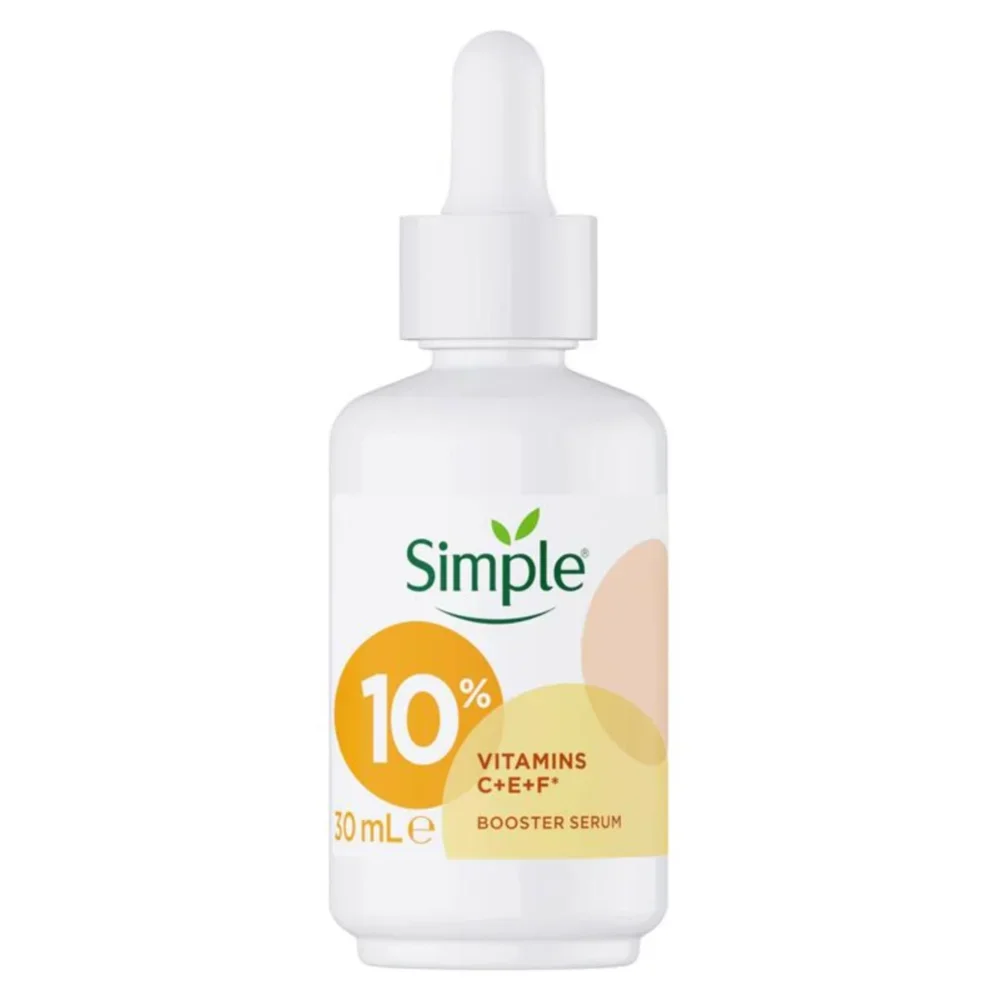 

SIMPLE 10% VC+VE+VF Booster Serum 30ml Brightening Antioxidant Moisturizing Repairing Hydration Whitening Smoothing Skin Care