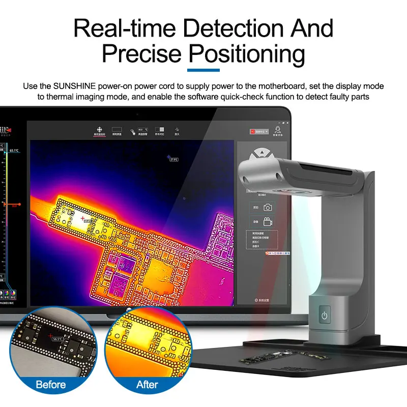 

SUNSHINE LC-AD15 PCB diagnostic instrument thermal image tester can detect tablet computer mobile phone motherboard repair