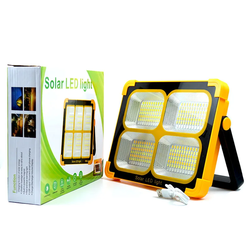 Description Picture 6 of item175W Portable Solar Panel Spotlight Super Bright 348Led Work Light USB Rechargeable For Outdoor Camping LED Lamp By 18650 LT007