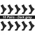 10 Pairs dark grey