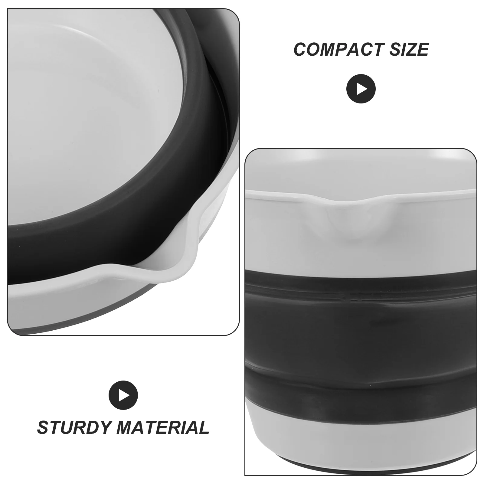 Foldable Water Scoop Kitchen Dipper Spoon Bucket Portable Bath Outdoor Ladle Plastic Travel Baby Body Wash