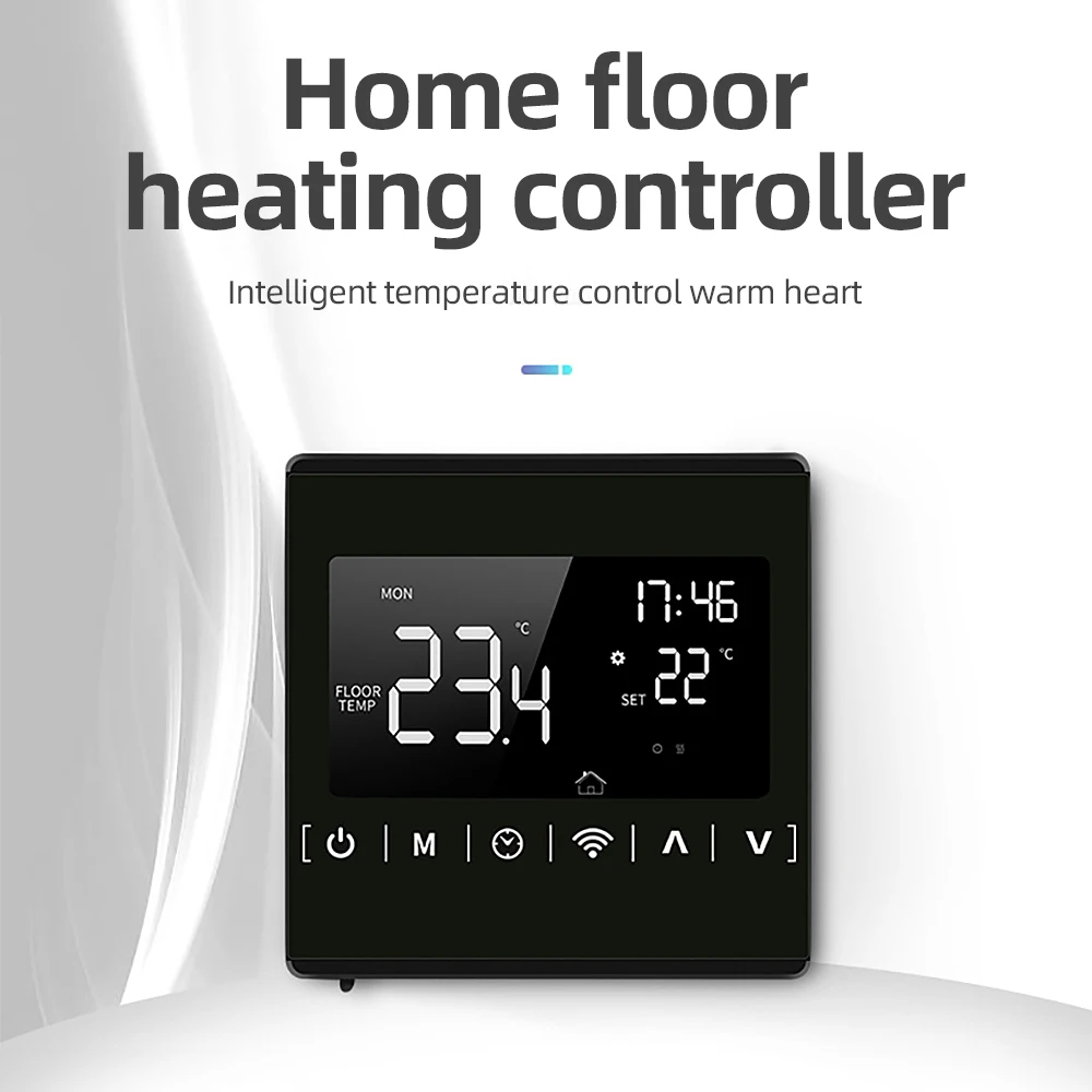 

Smart WIFI Thermostat Floor Warming System Water Electric Gas Boiler Floor Heating LED Touch Screen Temperature Controller