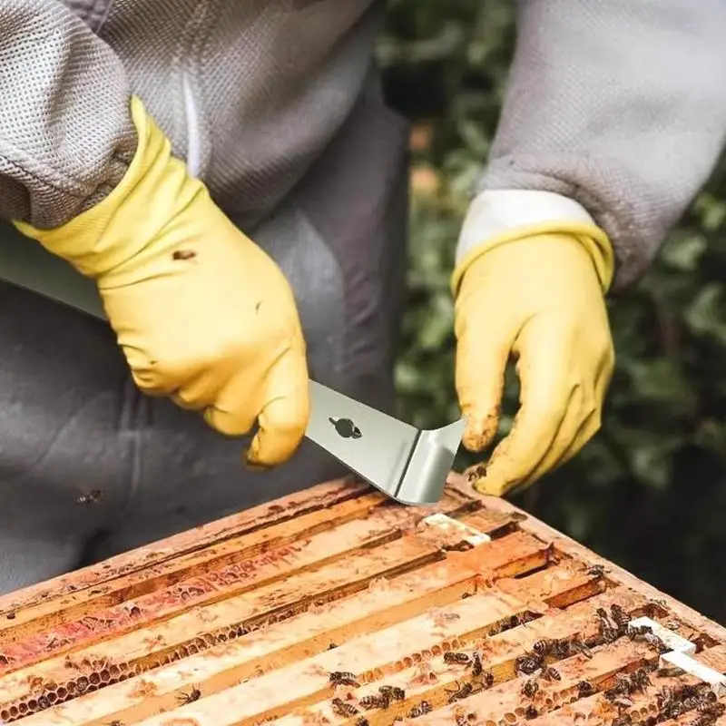 1Pcs Stainless Steel Beehive Scraper Multifunctional Scraper Bee Knife Beekeeping Honey Cutter Honey Scraping Beekeeping Tools
