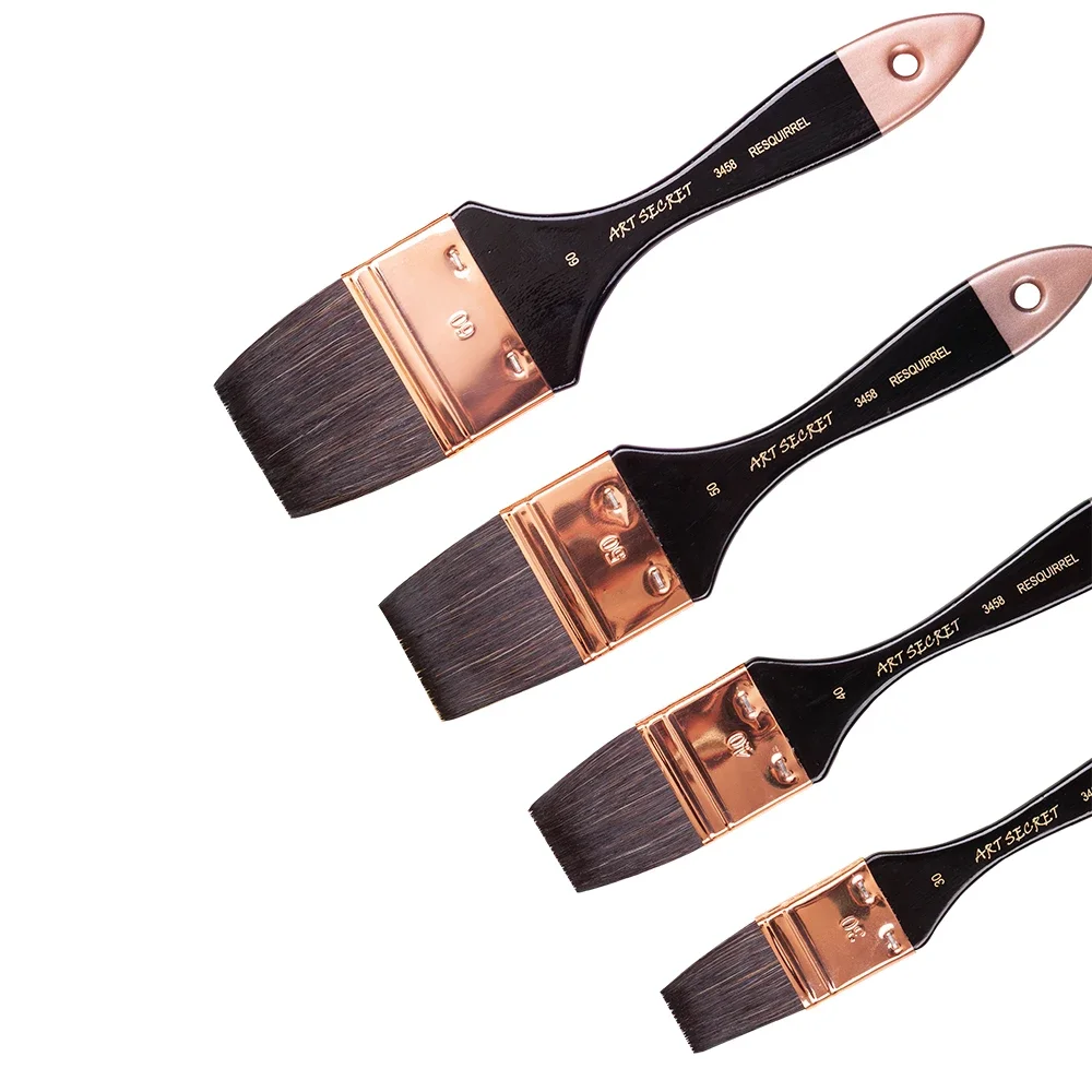 ArtSecret High Grade Big Art Watercolor Paint-Brushes 1PC 3458 Squirrel Hair Wooden Handle Metal Ferrule 3
