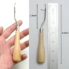 5Pcs Bent Latch Hook Set Crochet Needle Dreadlocks Tool Knitting Crochet Hooks Hair Extensions Tool for Braiding 4