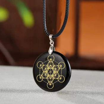 Black Obsidian Orgonite Pendant 1