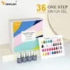 Fast Delivery Venalisa VIP2 Gel Nail Polish Set Color Nail Polish Soak Off UV LED Basecoat Primer Topcoat Color Book Full Set 6