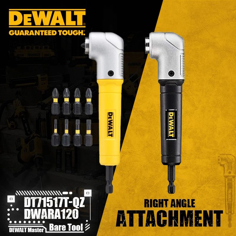 DEWALT DT71517T-QZ DWARA120 90 ° 직각 부착, 임팩트 준비, 드라이버 전동 공구 액세서리
