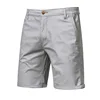Summer Mens Beach Shorts Solid Basic Cotton Tight Casual Suit Pants Large Size Straight Tube Slim Fit Sweatpants Men Clothing 3