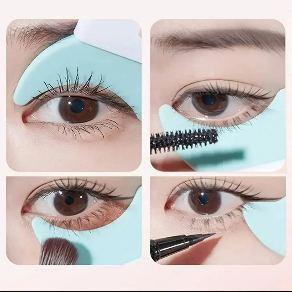 Eyeliner stencil tool silicone winged eye makeup guide reusable easy for beginners certified DIY friendly skin-safe unisex