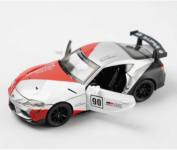 maisto diecast 1/32 Toyota Supra GT4 Racing Car Model Alloy Metal Kids Birthday Gifts Le Mans Diecast Children's Toy Car Decoration Collection maisto diecast