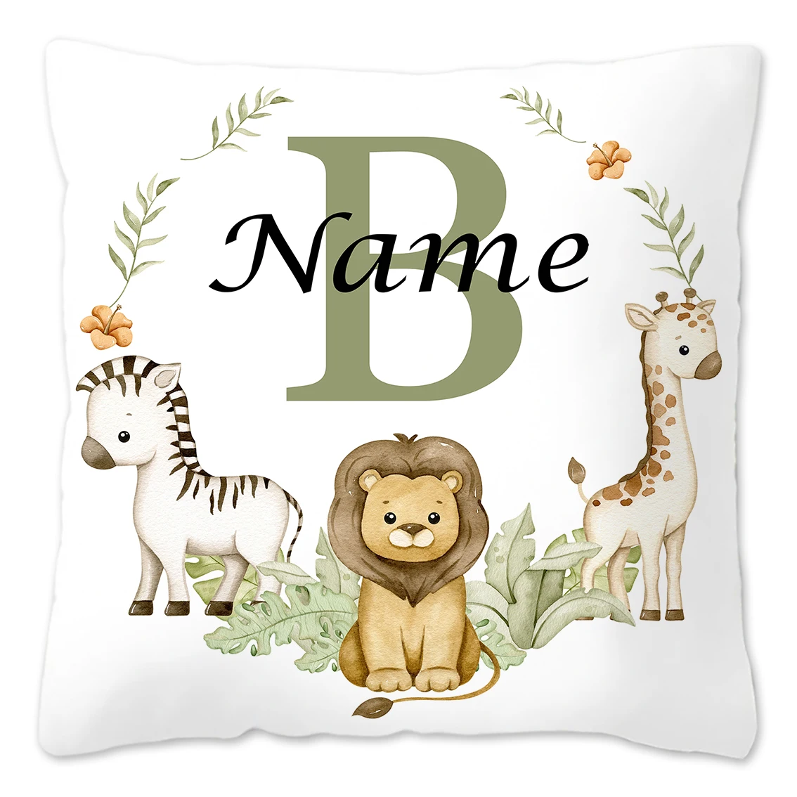 Personalized Animal-Themed Pillowcase for Kids' Birthday & Bedroom Decor