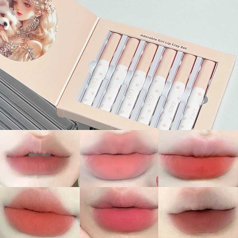Lipsticks Set Korean Makeup Matte Lip Gloss Waterproof Long-Lasting High Pigment Nude Liquid Lipstick Beauty Cosmetics For Women 2