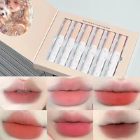 Lipsticks Set Korean Makeup Matte Lip Gloss Waterproof Long-Lasting High Pigment Nude Liquid Lipstick Beauty Cosmetics For Women 2