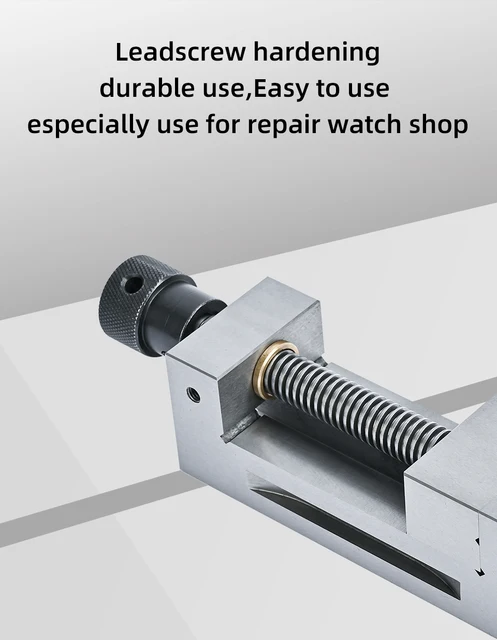 2 Inch Mini Steel Bench Vice - Precision Ground Jaws With Horizontal & Vertical Vee Grooves