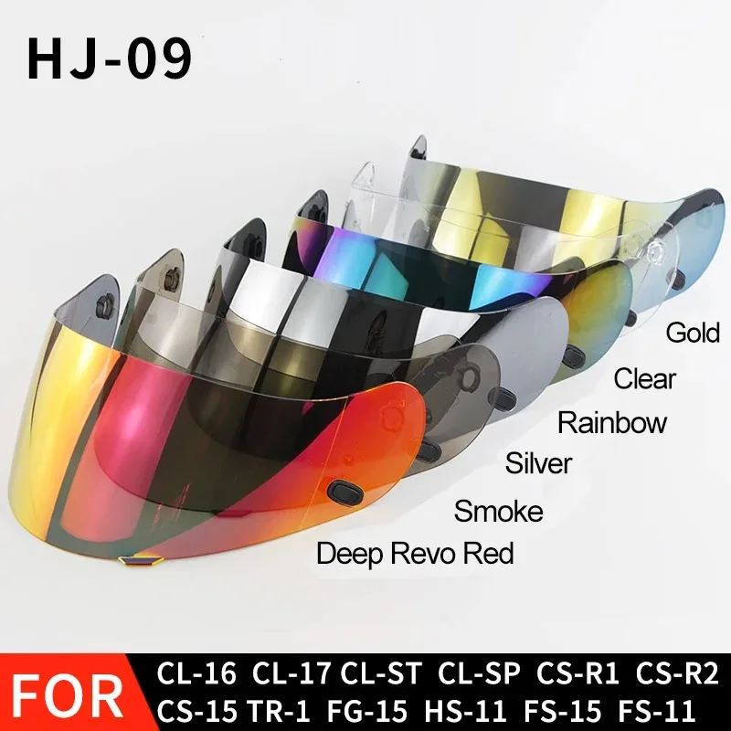 HJ-09 Motorcycle Helmet Visor Shield Motorcycle Accessories for HJC CL16 CL17 CLST CLSP CSR1 CSR2 CS15 TR1 FG15 HS11 FS15 Lens