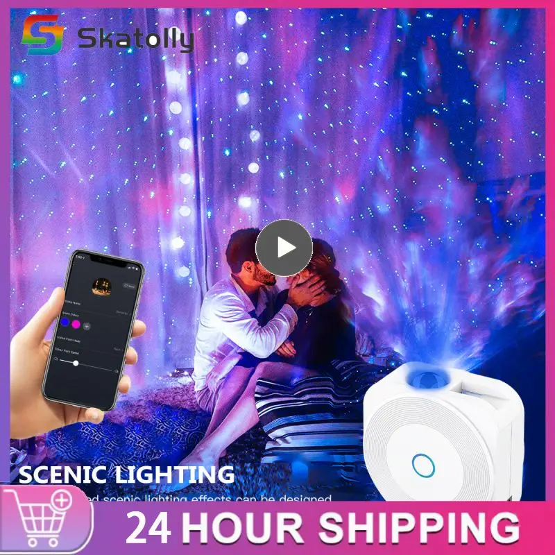 

New upgraded Smart Star Projecter Wireless Tuya APP Control With Music Rhythm Sycn Nebula Projector Voice Control Via Alexa