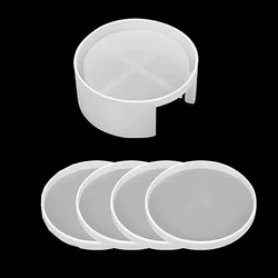 Round Silicone Coaster Mold for DIY Crafts and Epoxy Resin Casting (Set 01)