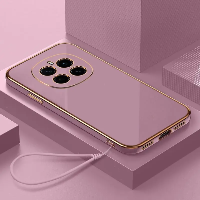 Luxury Square Plating Shockproof Phone Case