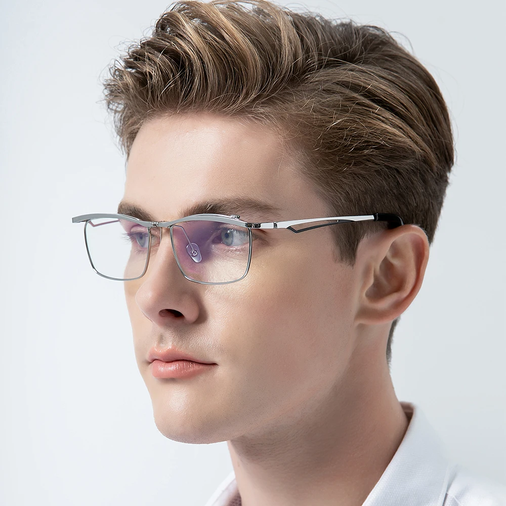 FONEX 180° Flip Titanium Glasses Frame Men 2022 New Square Eyeglasses Full Frames Korean Eyewear F8043