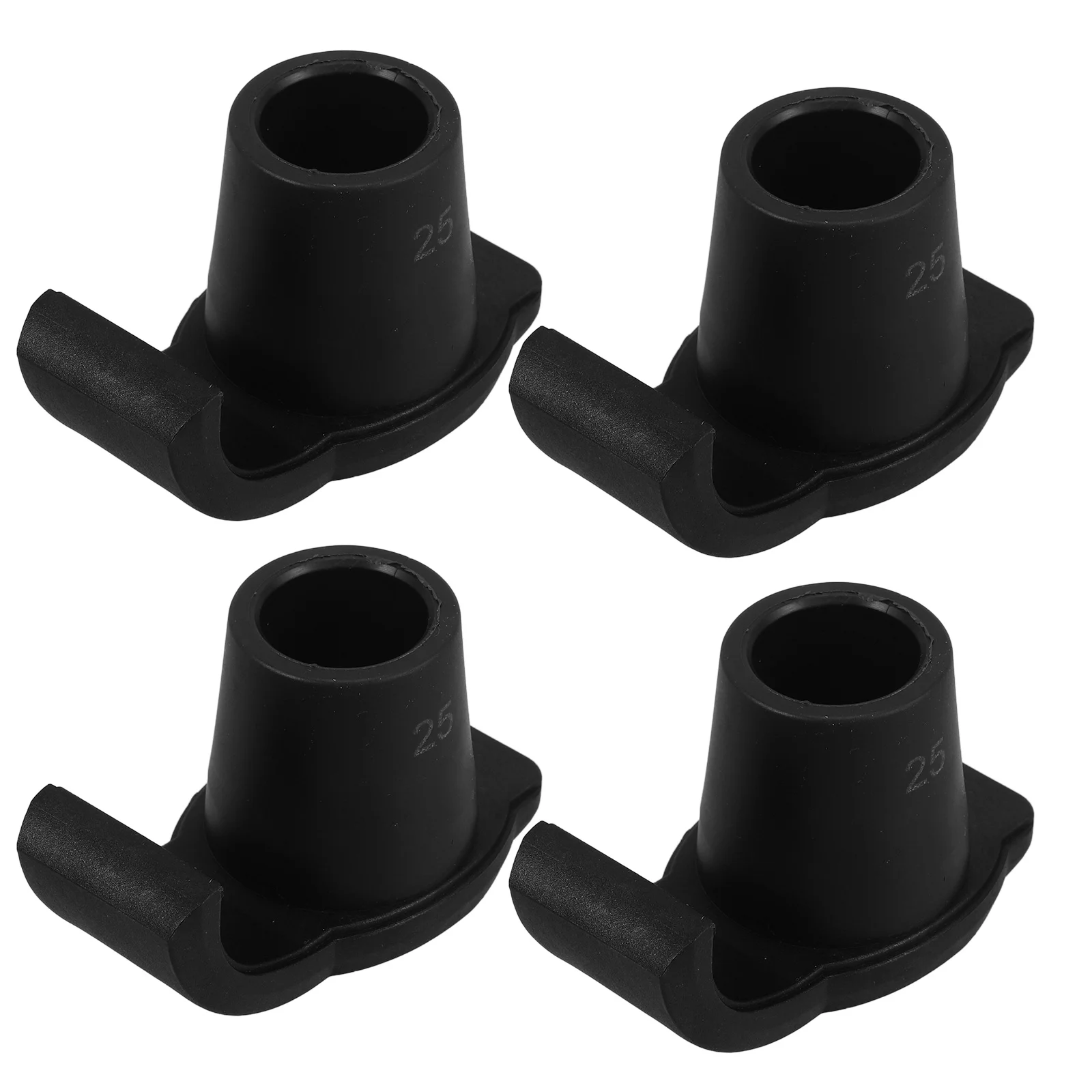 Walking Ski Glides 4 Pcs Anti Slip Walker Skis Crutch Tips Small Sliders Replacement Glides Nonstick Elderly Trekking Pole Covers