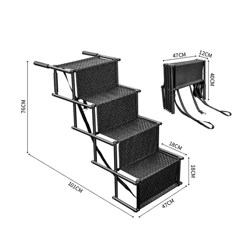 Escalier Portable pour voiture et chien, échelle pliante pour animaux de  compagnie, rampe pour camions, SUV, lit haut, intérieur et extérieur – les  meilleurs produits dans la boutique en ligne Joom Geek