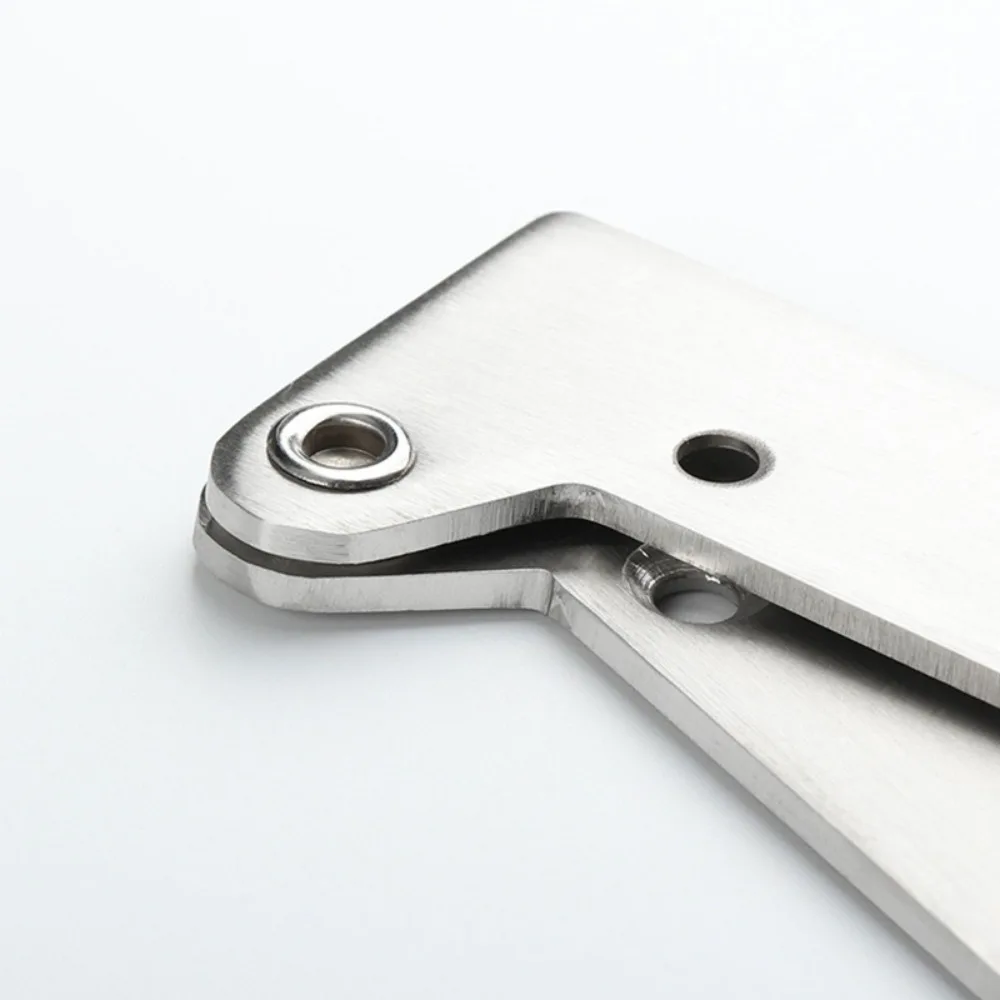 180 Degrees Rotation One Word Hing Doors Shaft Stainless Steel Chicken Mouth Lower Hinges Hardware for Window Wooden Cabinets