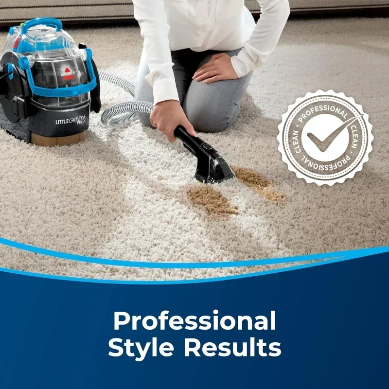 QWABISSELLS Little Green Pro Portable Carpet&Upholstery Cleaner and Car/Auto Detailer with Deep Stain Tool,3" Tough Stain Tool 6