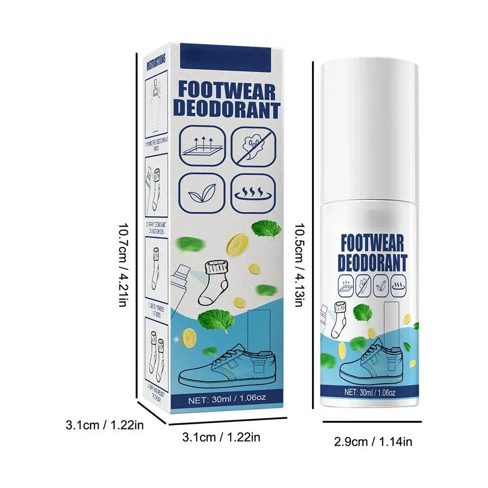 Anti-fungal Foot Spray Shoe Sterilization Deodorant Spray Shoe Odor Nemesis Odor Removal Artifact Herbal Perfume Foot 30ml