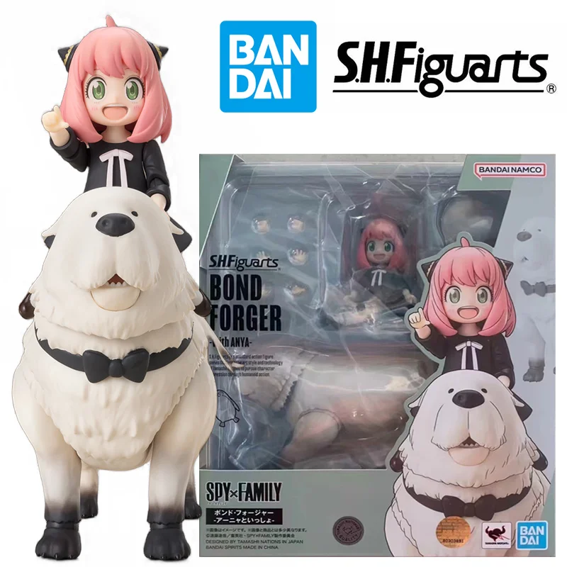 

Bandai S.H. Фигуарт искусство, художественное искусство, подделка с семьей Anya Spy x, 16 см, аниме, оригинальная экшн-фигурка, модель, игрушка