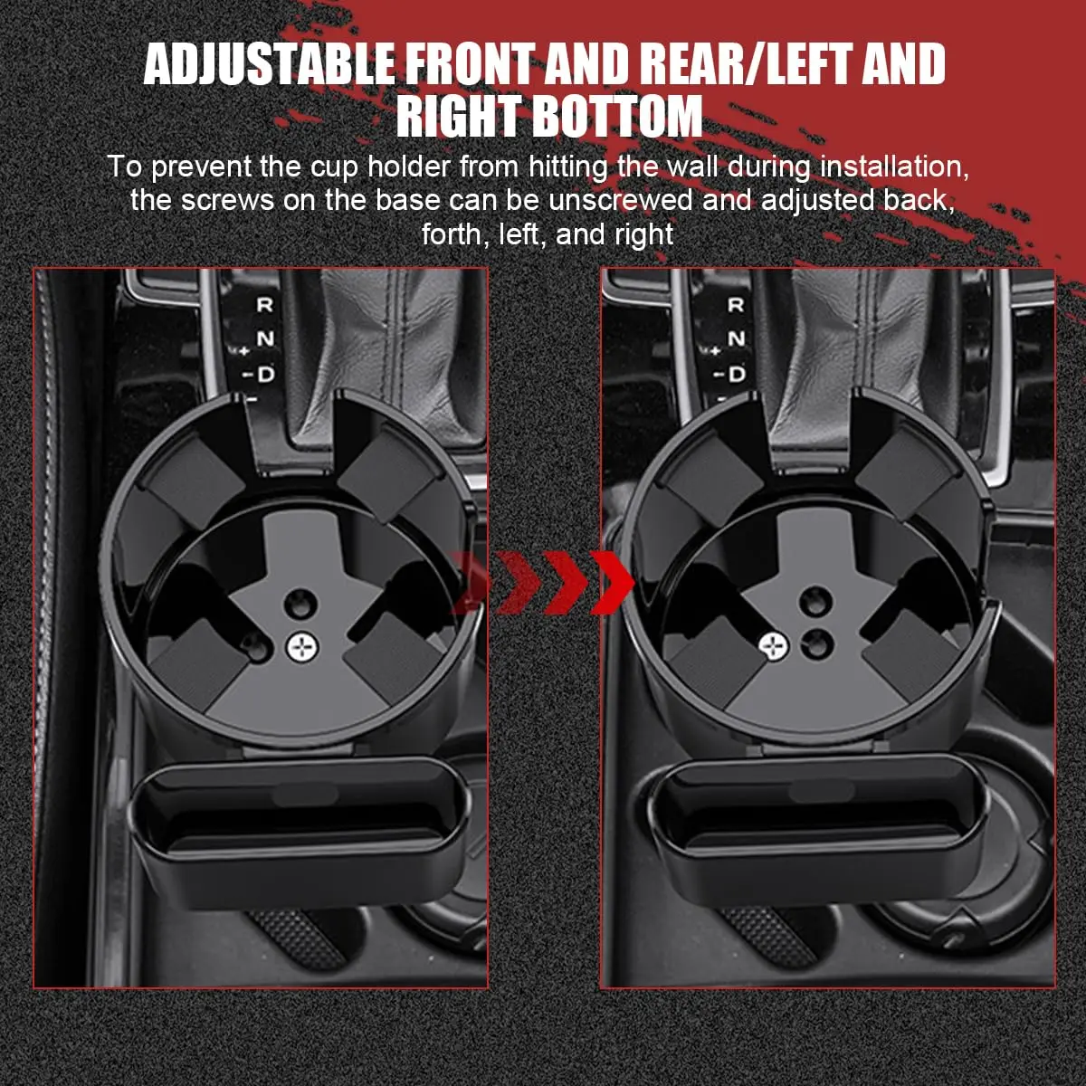 자동차 컵 홀더 확장 어댑터 및 휴대폰 거치대, 다용도 확장형 자동차 내부 정리 수납 액세서리