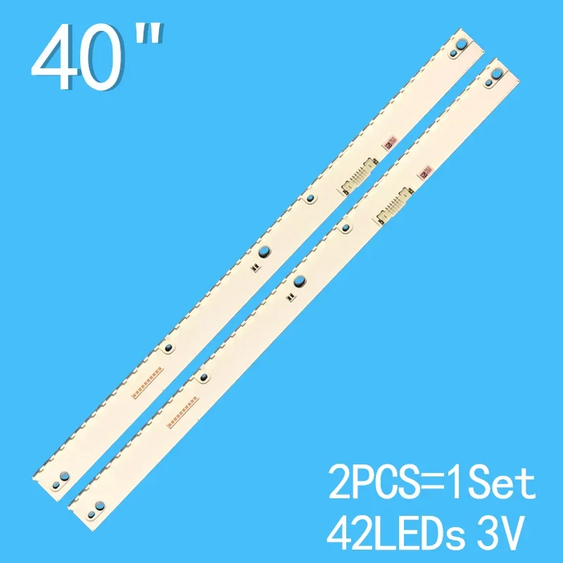 2pcs set led backlight strip for micro whale w49k y49 light bar 4c lb490t jf2l lvf490csdx 4c lb490t jf2l 76led 536mm 2pcs Tv Backlight Bar For Samsung 40inch UE40MU6470 UE40KU6400 UN40KU7000 UE40MU6400 UE40KU6450 UE40KU6519 UE40KU6505 UE40KU6510