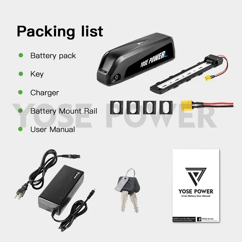 Electric Bike Hailong Battery 52V 48V 36V 15Ah 17Ah 20Ah Battery