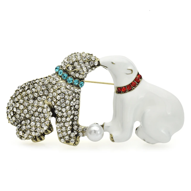 Jana Winkle Rhinestone & Enamel Fox Brooch - Sparkling Animal Brooch Pin For Women, Gift Box - View #2