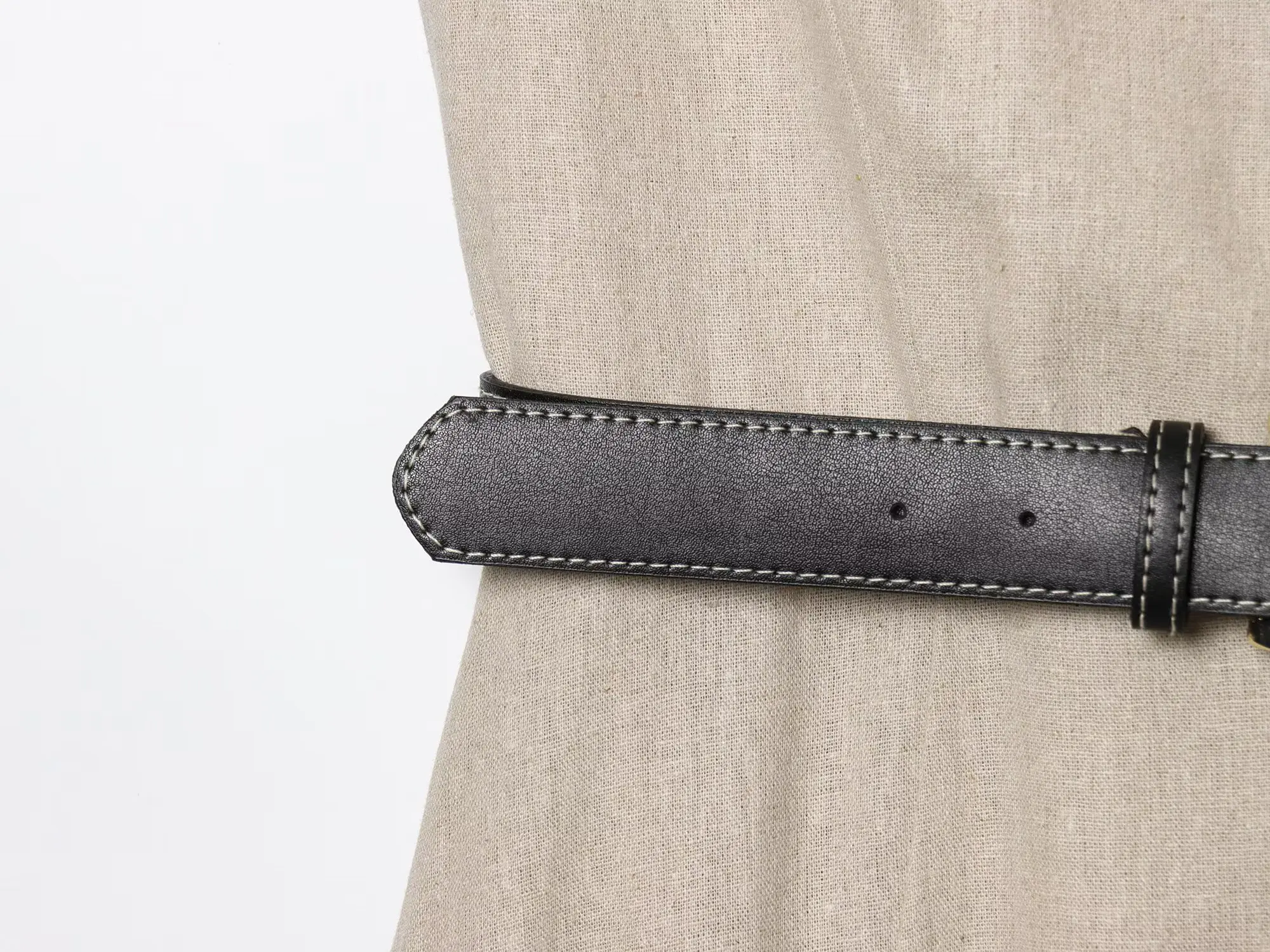 European and American style 2025 summer new style linen blended sleeveless dress with belt