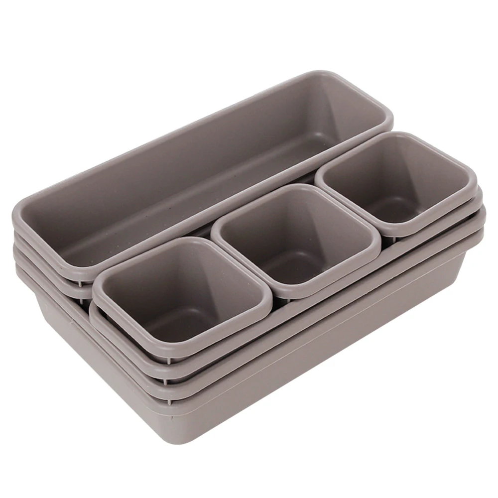 8pcs/set Adjustable Drawer Organizer Box Trays Make Up Cosmetics Sundries Divider Holder Kitchen Bathroom Closet Jewellery Box drawer organizers