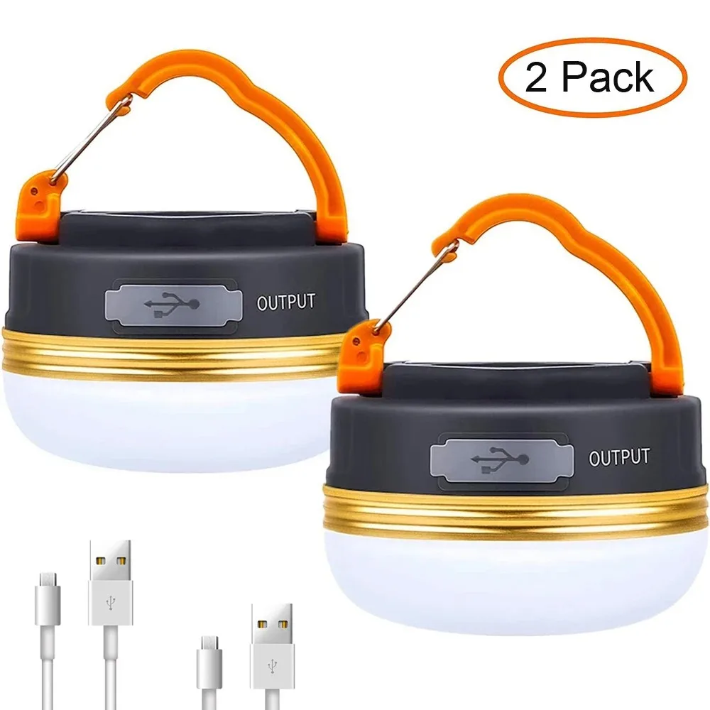 Camping Lantern 10W High Power 1800mah USB Rechargeable Portable Camping Lights Outdoor Hiking Night Hanging Lamp
