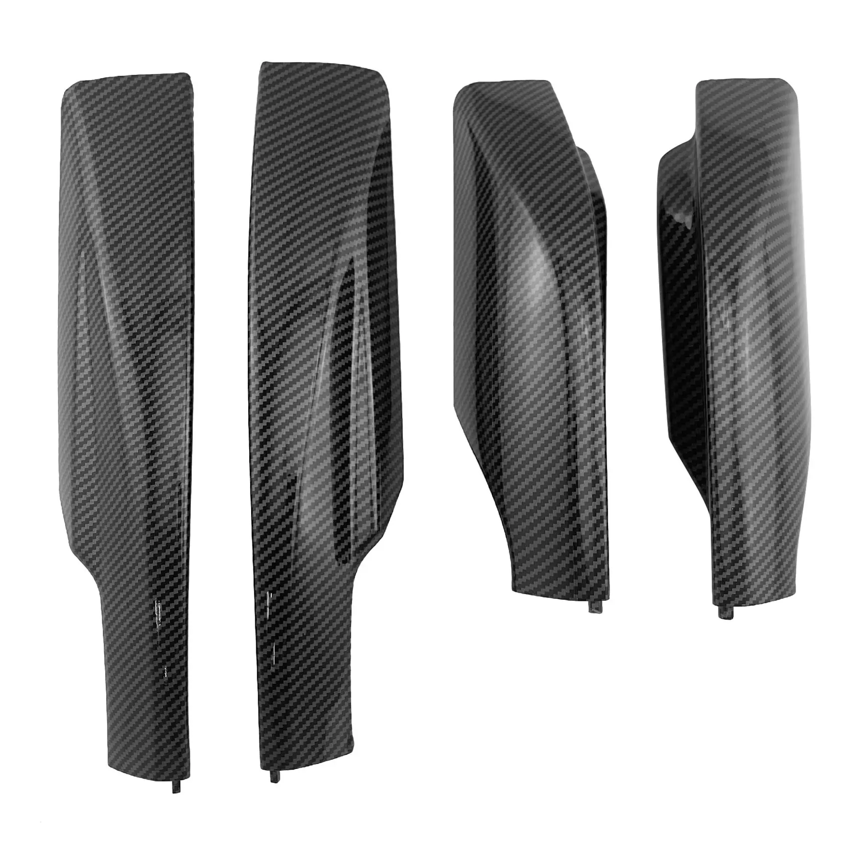 

4PCS Carbon Fiber ABS Car Roof Luggage Rack Rail End Cover Shell Protector Fit for Toyota RAV4