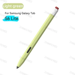 Enhanced Silicone Stylus Protection Sleeve - Non - Slip Cover (Green S6 Lite)