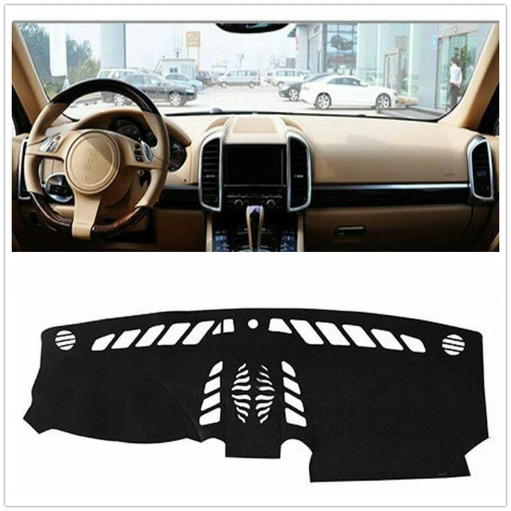 

Front Dashboard Cover Carpet Car Dash Board Mat Sun Shield Pad Shade Strip Trim For Porsche Cayenne 2008-2015