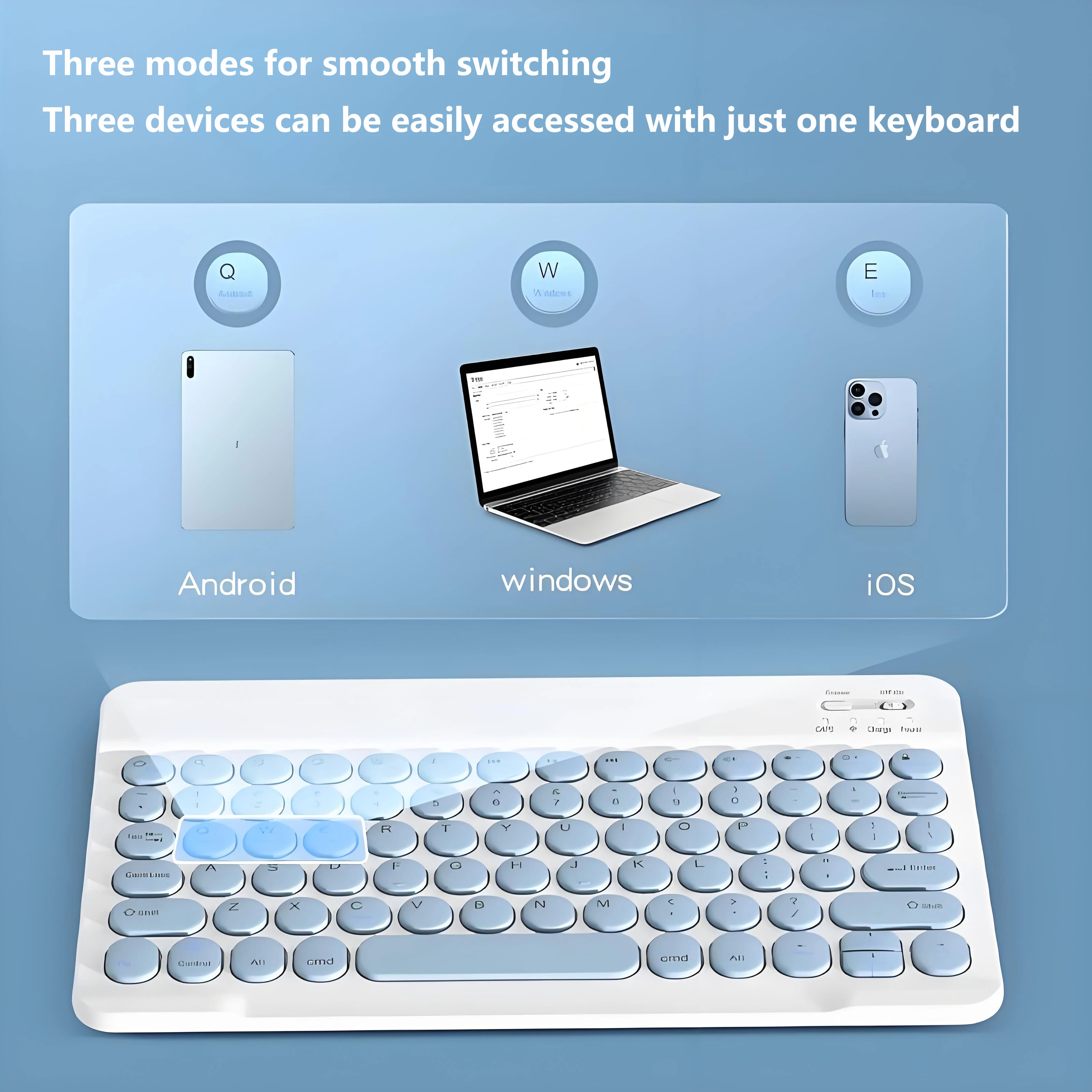 Bluetooth Wireless Keyboard for IPad 11th Gen 11Inch A16 Air11 Air13 M3 Tablet Keyboard for IOS Android Windows Accessories