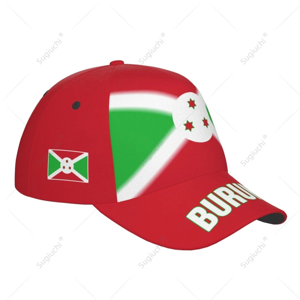 Unisex Baseball Cap Hut Burundi Flagge Farbverlauf 3D-Druck für Tennis Outdoor Fahrrad Fahrrad Golf Baseball Sport Fans – Detail 6