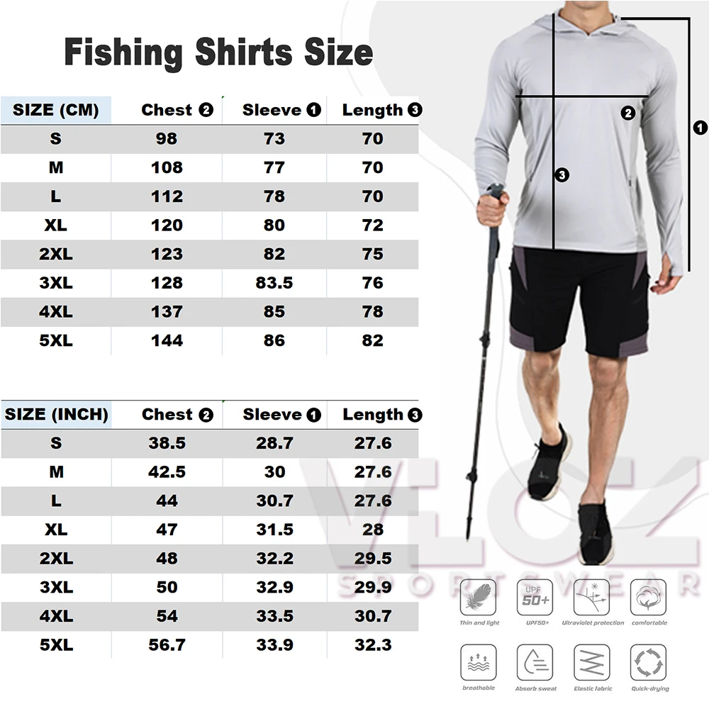 HUK Angling Clothing Men Long Sleeve Fishing Hoodie T-Shirts Uv Protection Breathable Tops Summer Upf 50+ Fishing Hooded Apparel