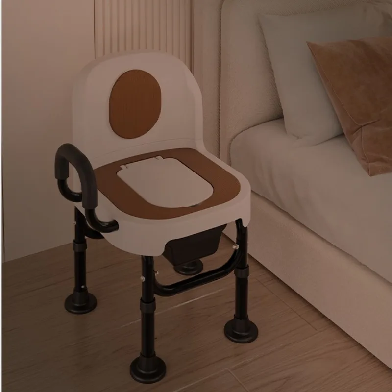 Elderly Portable Toilet Chairs,Light stable Toilet for The Disabled Pregnant Women's Bathroom Helper,Strong Non-slip Toilet Seat 2