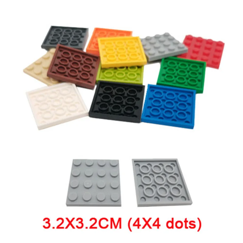 wooden stacking blocks Double-sided Base Plates Plastic Small Bricks Baseplates Compatible classic dimensions Building Blocks Construction Toys 32*32 wood blocks for crafts Blocks