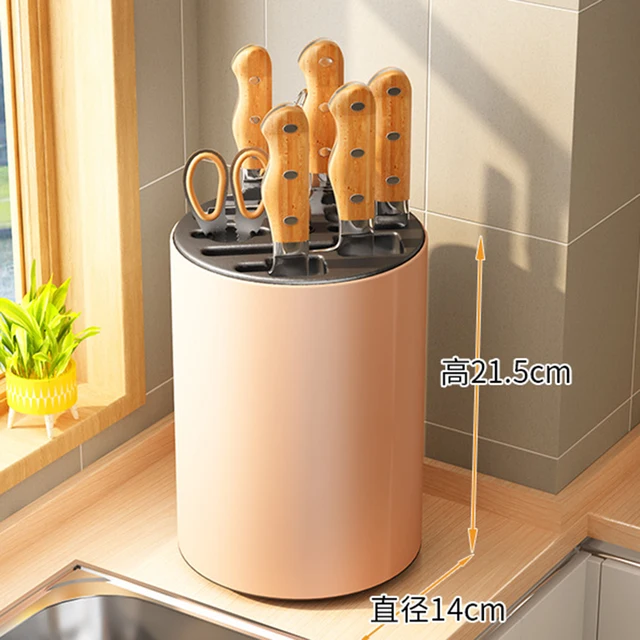 New Integrated Rotating Knife Holder Household Thickened - Temu