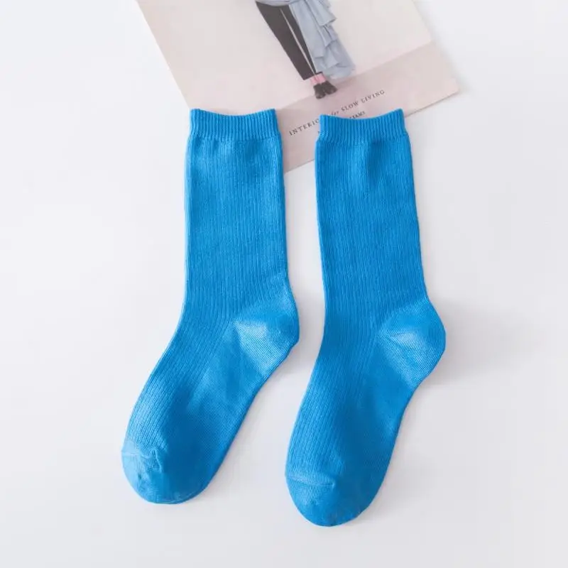 Vibrant Dance Sports Socks for Women - Breathable Cotton in Stunning Solid Colors