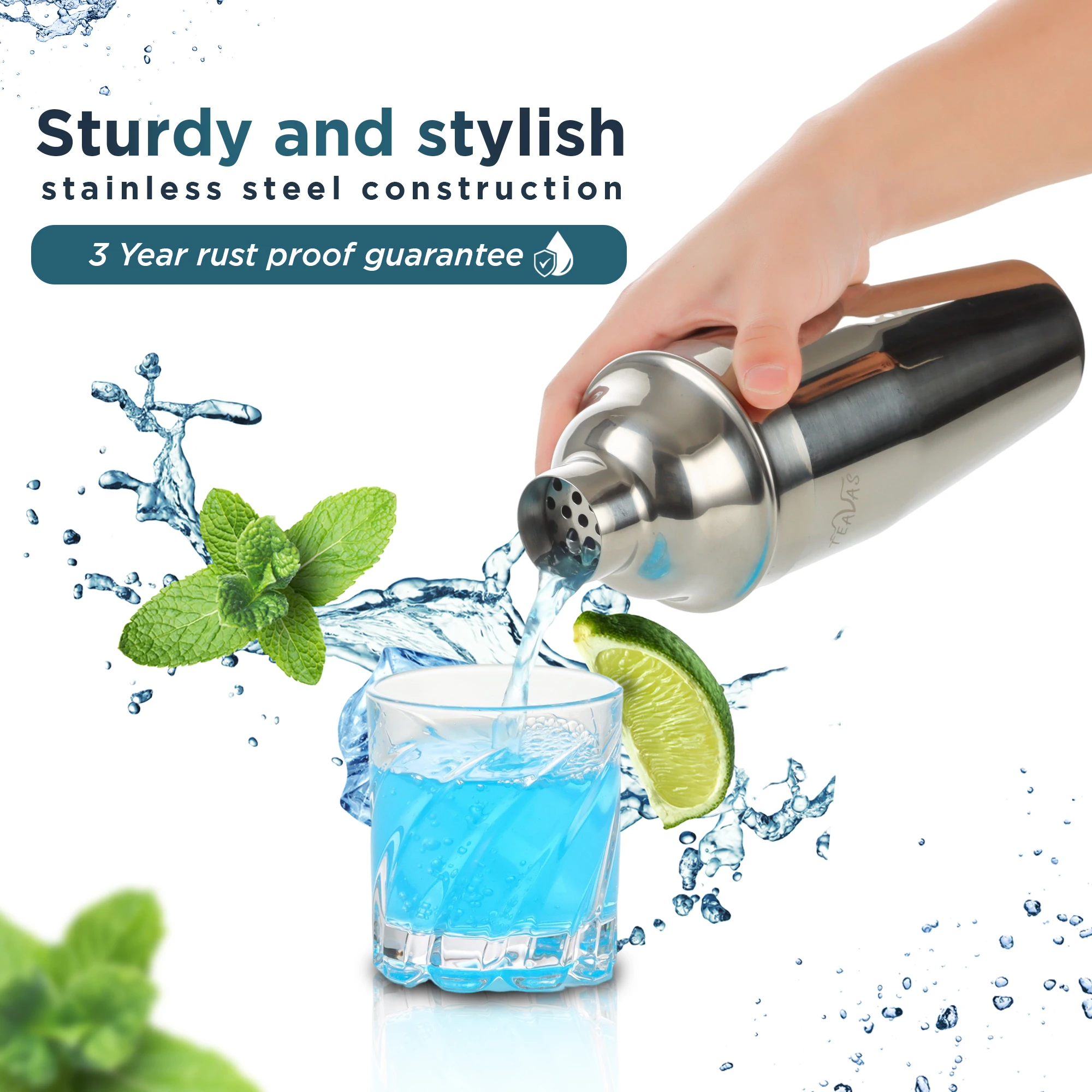 TEAVAS 25 Pieces Mixology Bartender Kit with Cocktail Shaker