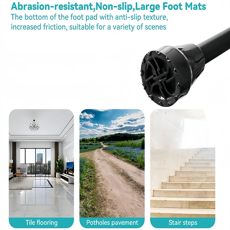 Forearm Crutches for Adults Foldable Elblow Crutch Adjustable Height with Anti-Drop Cuff Forearm Crutches for Walking 3